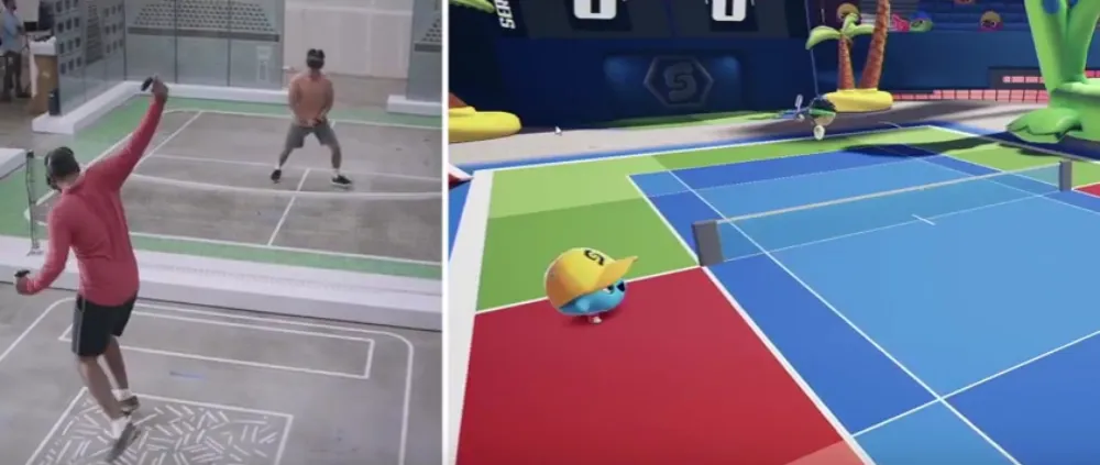 OC5: Tennis Scramble Quest Hands-On: VR Gets Its Own Wii Sports Tennis