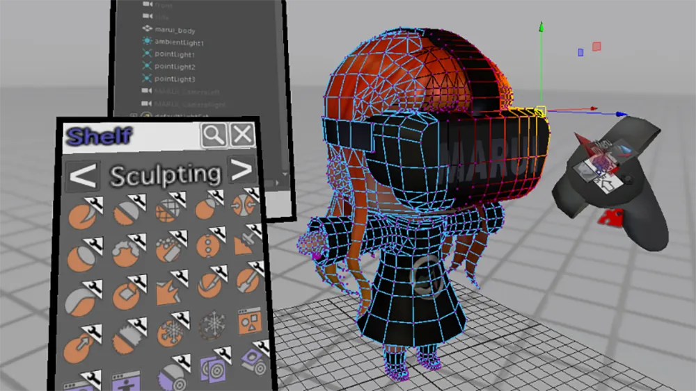'MARUI' Plugins Bring VR Support To Popular 3D Tools Maya and Blender