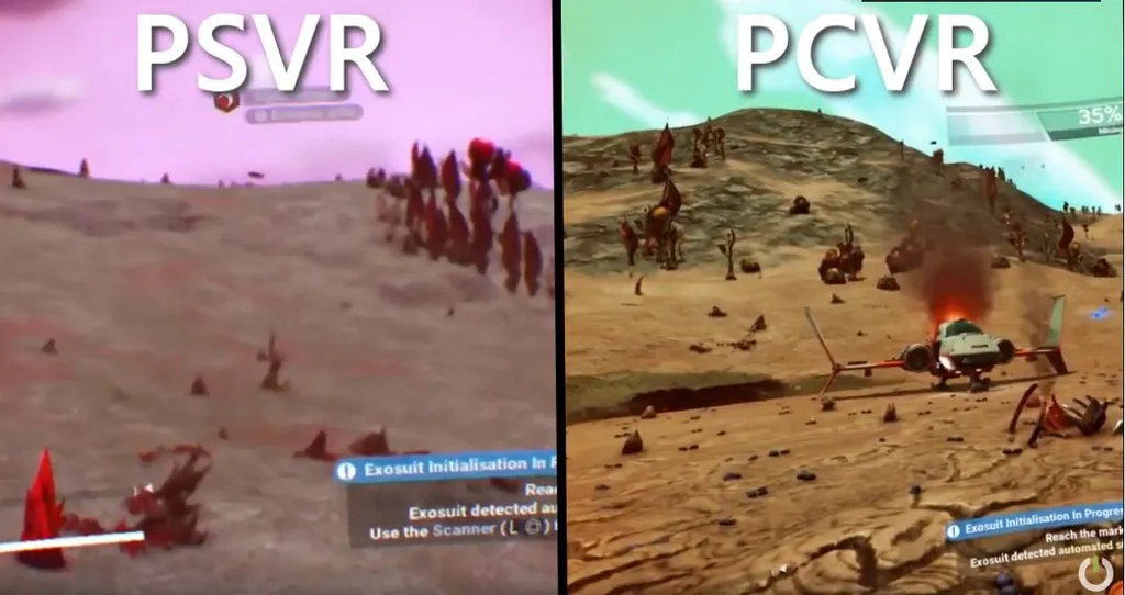 Watch: No Man's Sky VR Gameplay Comparison On PSVR vs. PC VR