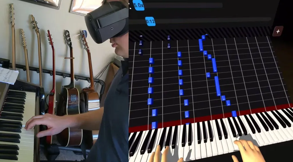 I Learnt The Tetris Theme Using A VR Headset, Calibrated To A Real Piano
