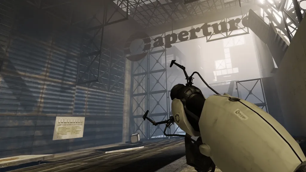 Explore Aperture Laboratories From Portal In VR Using Half-Life: Alyx Steam Workshop Mod