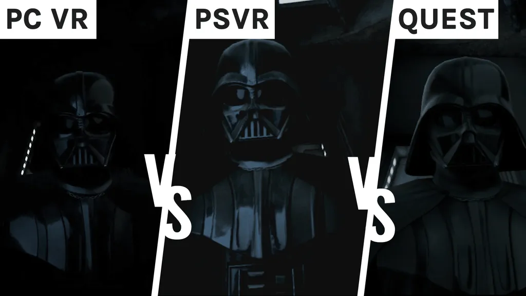 Star Wars: Vader Immortal PSVR vs PC VR vs Quest Graphics Comparison