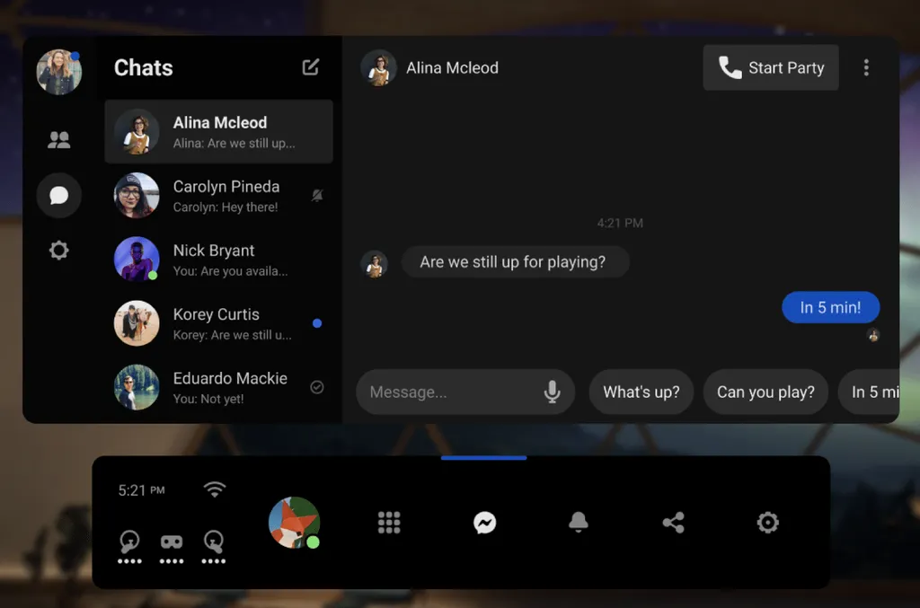 Facebook Starts Rolling Out Messenger To Oculus Quest
