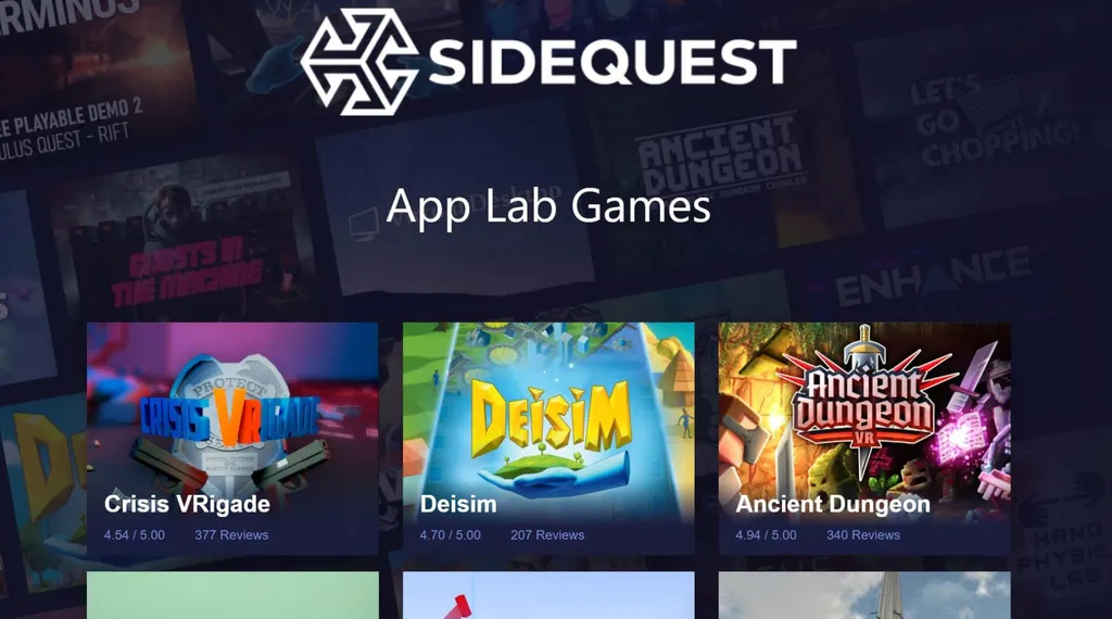 Applab.games Is SideQuest's URL For Experimental App Lab Games