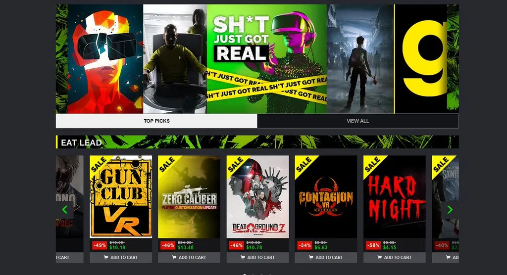 Massive 'Sh*t Just Got Real' Sale At Green Man Gaming Discounts Tons Of PC VR Games