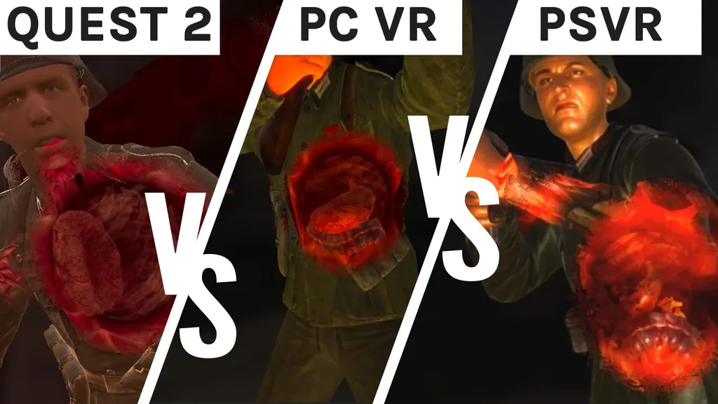 Sniper Elite VR Graphics Comparison - Quest 2 vs PSVR vs PC