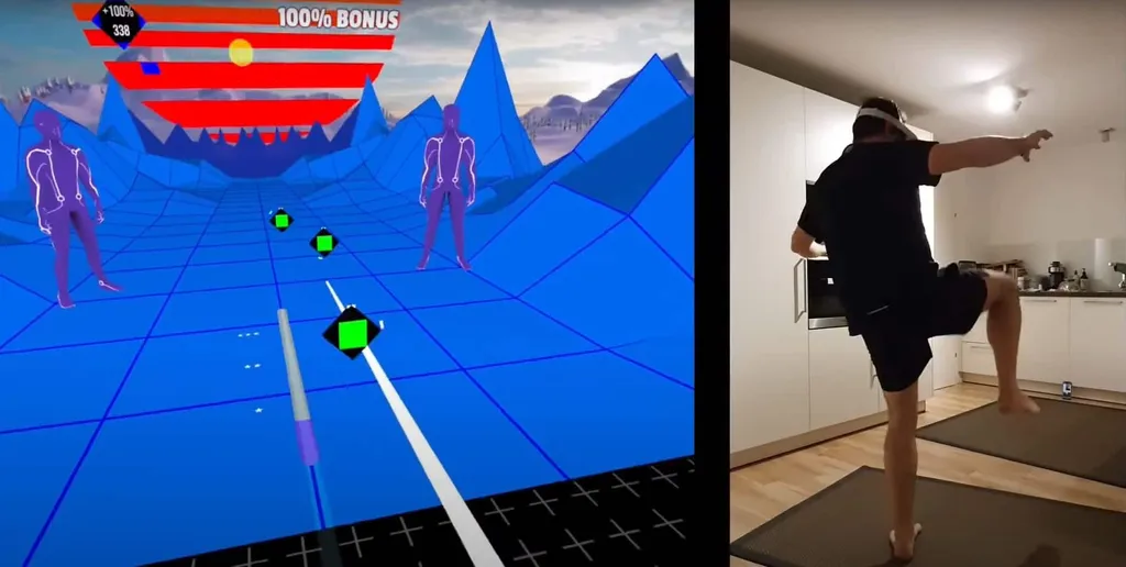 Watch: VRWorkout Devs Share Foot Tracking Test Using Quest And Mobile Phone