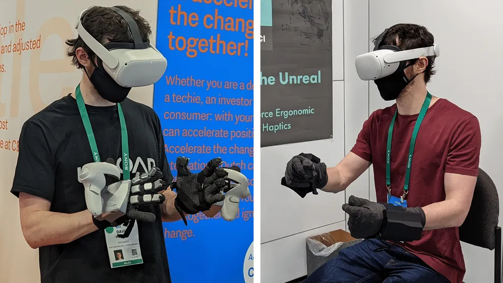CES Hands-On: How Two $5000 Force Feedback Gloves Compare