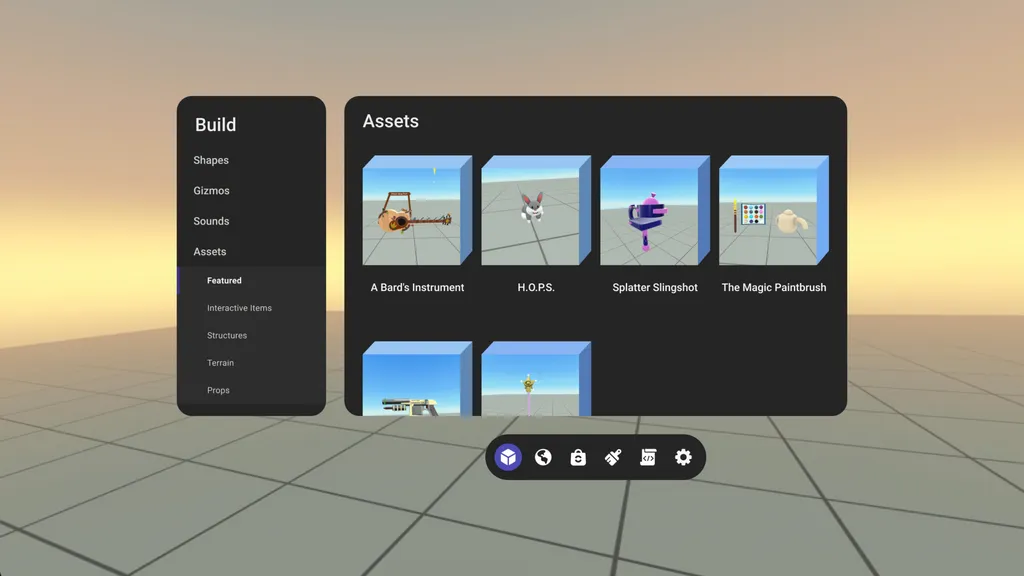 Horizon Worlds Adds 100+ Pre-Made Items With New Asset Library Feature