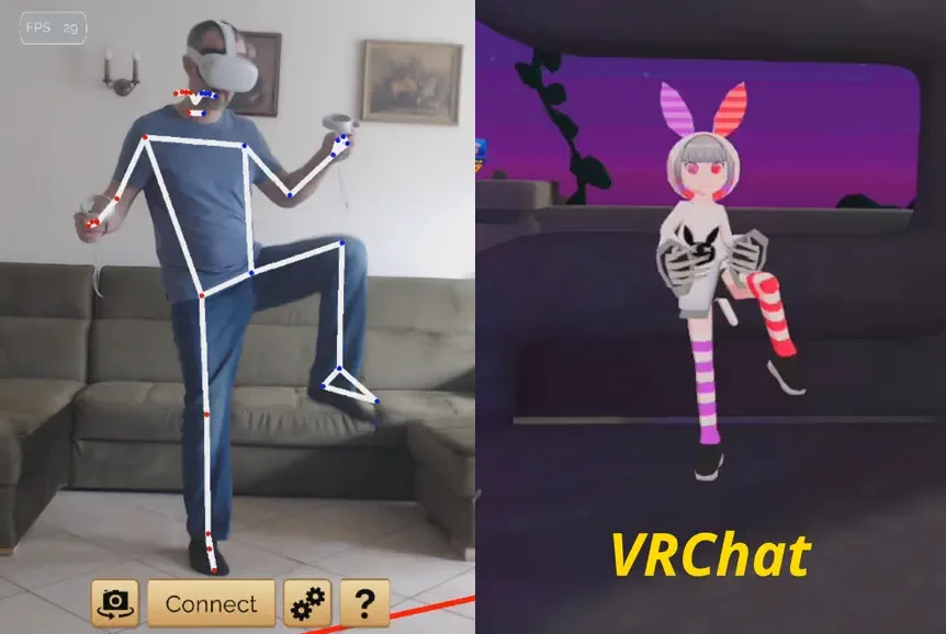 mikroskopisk Paradis der ovre This Phone App Gives You VRChat Body Tracking On Quest 2