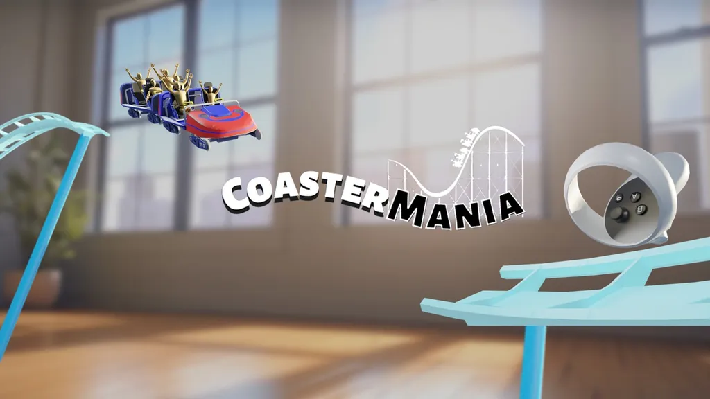 CoasterMania's Quest 3 Mixed Reality Update Lets You Build Rollercoasters On Your Furniture