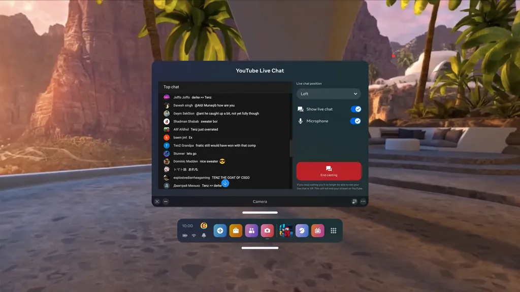 Quest Is Getting An In-Headset YouTube Live Chat Overlay