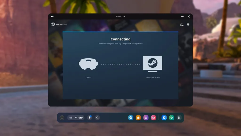 Valve Launches Official Steam Link PC VR Streaming App On Quest