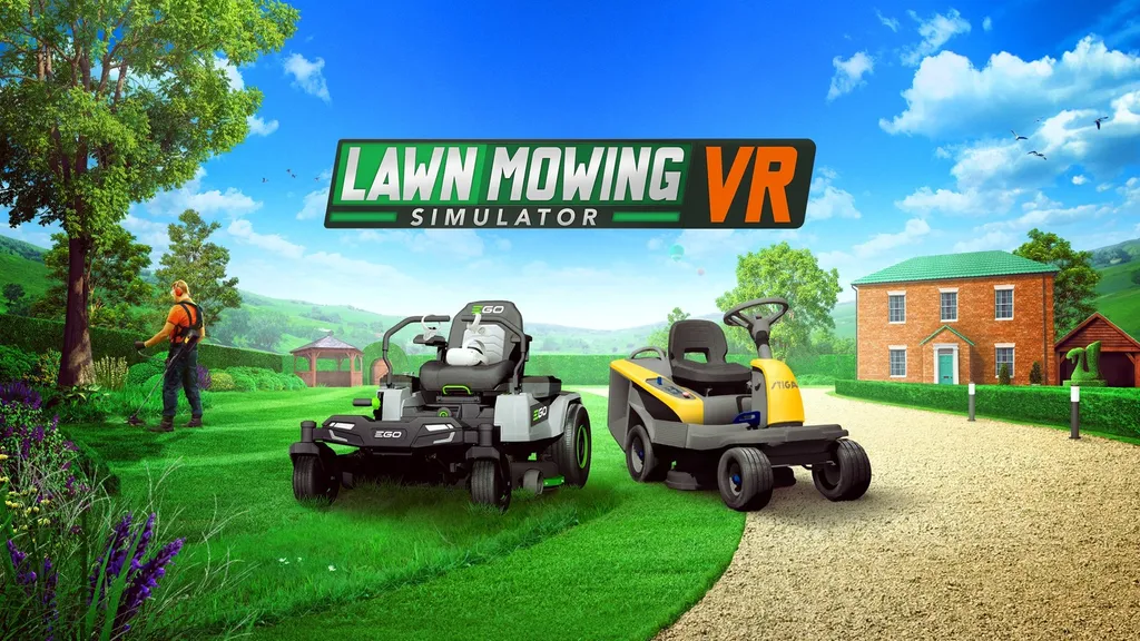 Become The Lawnmower Man On Quest In Lawn Mowing Simulator VR