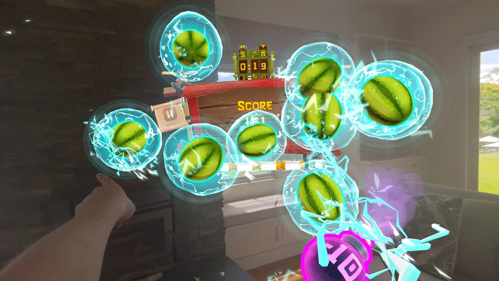 Super Fruit Ninja Screenshots Tease Apple Vision Pro Gaming