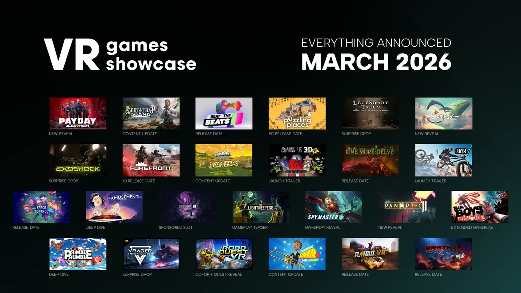 VR Games Showcase March 2026