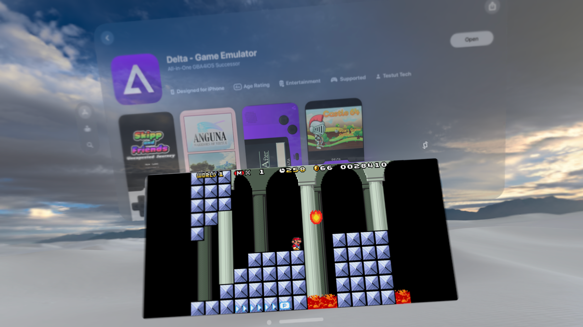 Delta Emulator Brings Nintendo&#x27;s Game Boy, DS, NES, SNES And 64 To Apple Vision Pro