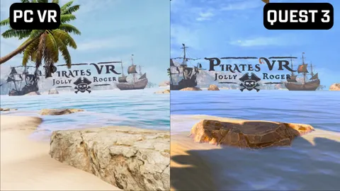 Pirates VR title screen compar