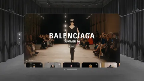 Attending Balenciaga’s Summer 26 Show in Apple Vision Pro