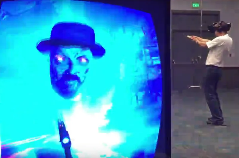 See VRcade's wireless headset in action killing zombies