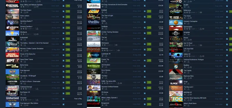 Field in View: There Are So Many VR Games That My Responsibilities to You Are Hard to Keep