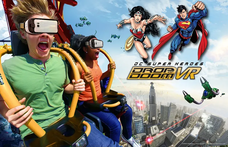 Superman And Wonder Woman Star In New Six Flags VR Roller Coaster