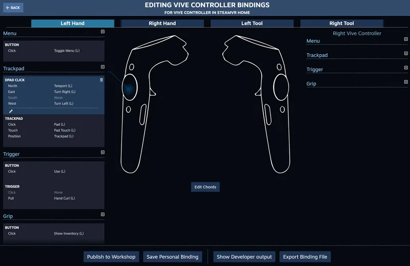 Valve Launches SteamVR Input For User-Made Configurations