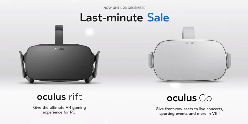 Oculus Rift & Oculus Go Are $349 And $179 Again, This Time For Christmas