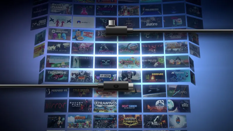 Fiber Optic Accessory Stretches Wired PC VR Oculus Quest Mode To Multiple Rooms/Homes