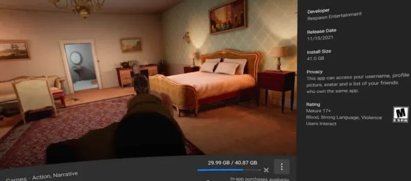 Medal Of Honor Barely Fits On 64GB Quest 2