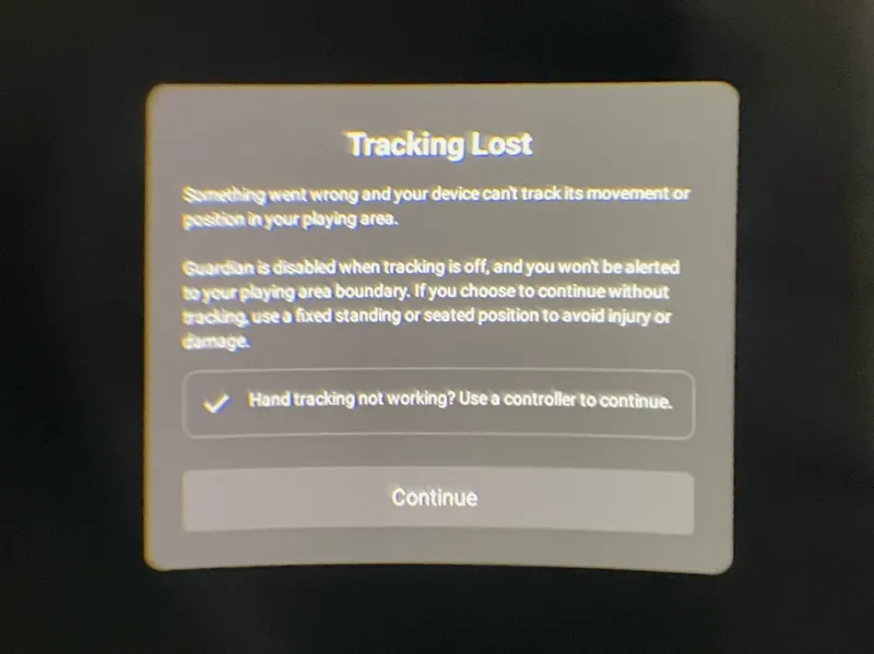 How To Fix 'Tracking Lost' Error On Quest 2