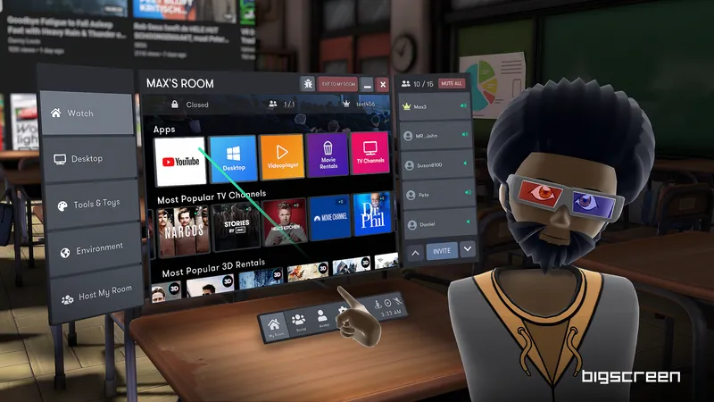 Bigscreen Now Lets You Watch YouTube With Friends On Quest