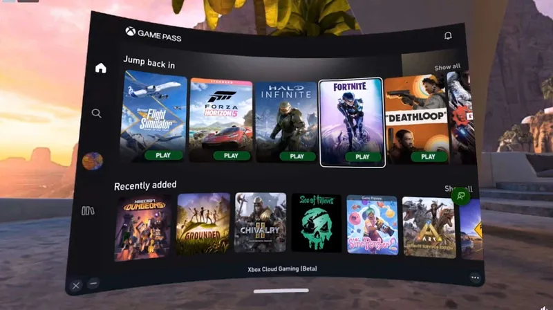Xbox Cloud Gaming Coming To Quest For Streaming 2D Games