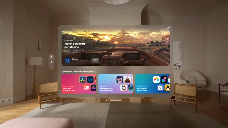 iPad & iPhone Apps Will Be On Apple Vision Pro's App Store "By Default"