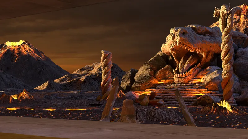 Les Mills Bodycombat Volcano scenery