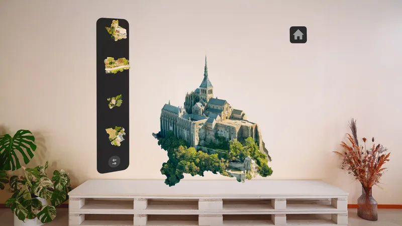 Puzzling Places screenshot on Apple Vision Pro