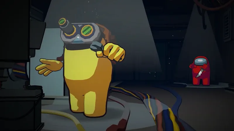 Among Us VR lights out mode