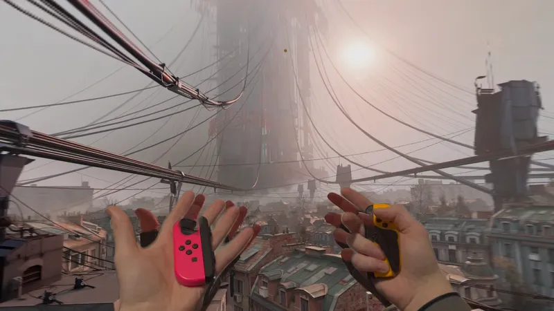 Playing Half-Life: Alyx On Apple Vision Pro Using Nintendo Switch Joy-Cons