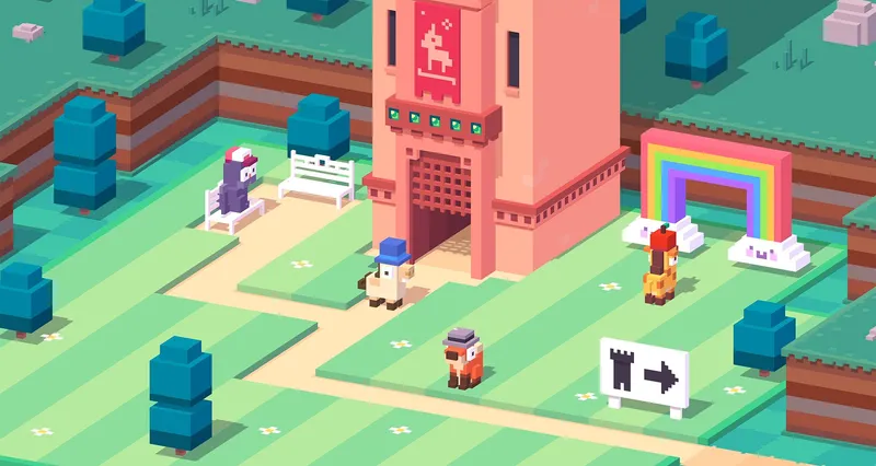 Apple Vision Pro Sees Jump & Joystick For Crossy Road Castle Hand Tracking
