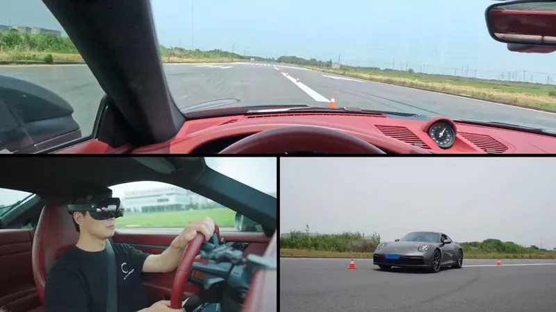 Play For Dream Showcases Passthrough Latency By Weaving Between Cones While Driving