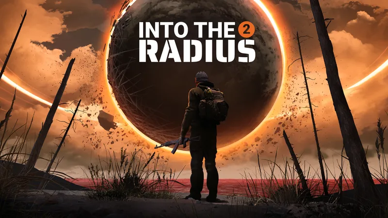 Into the Radius 2 key art featuring a soldier approaching an anomolous floating sphere.